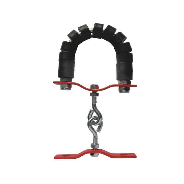 Hose guide for fire hose reel