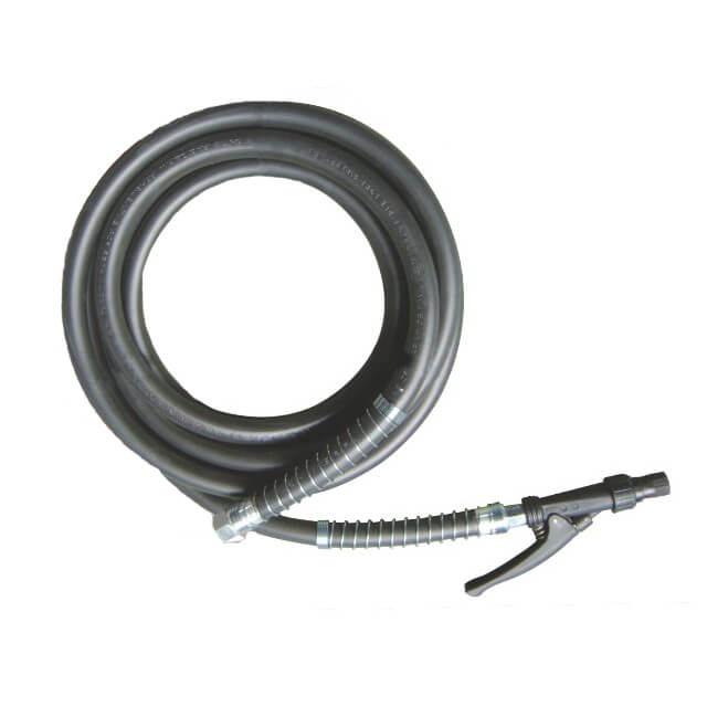 Dry powder trolley fire extinguisher hose